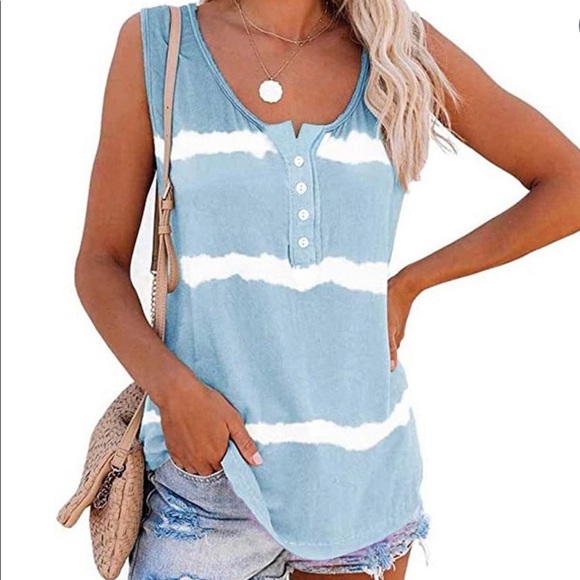 Tops - Tie-Dye Blue Boutique Tank